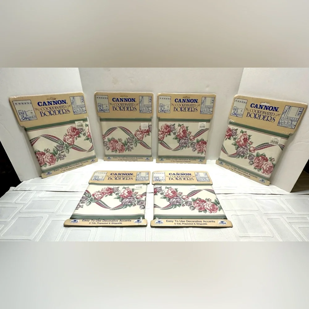 Vintage Cannon Coordinated Borders Floral Wall Paper 5yds (6)
